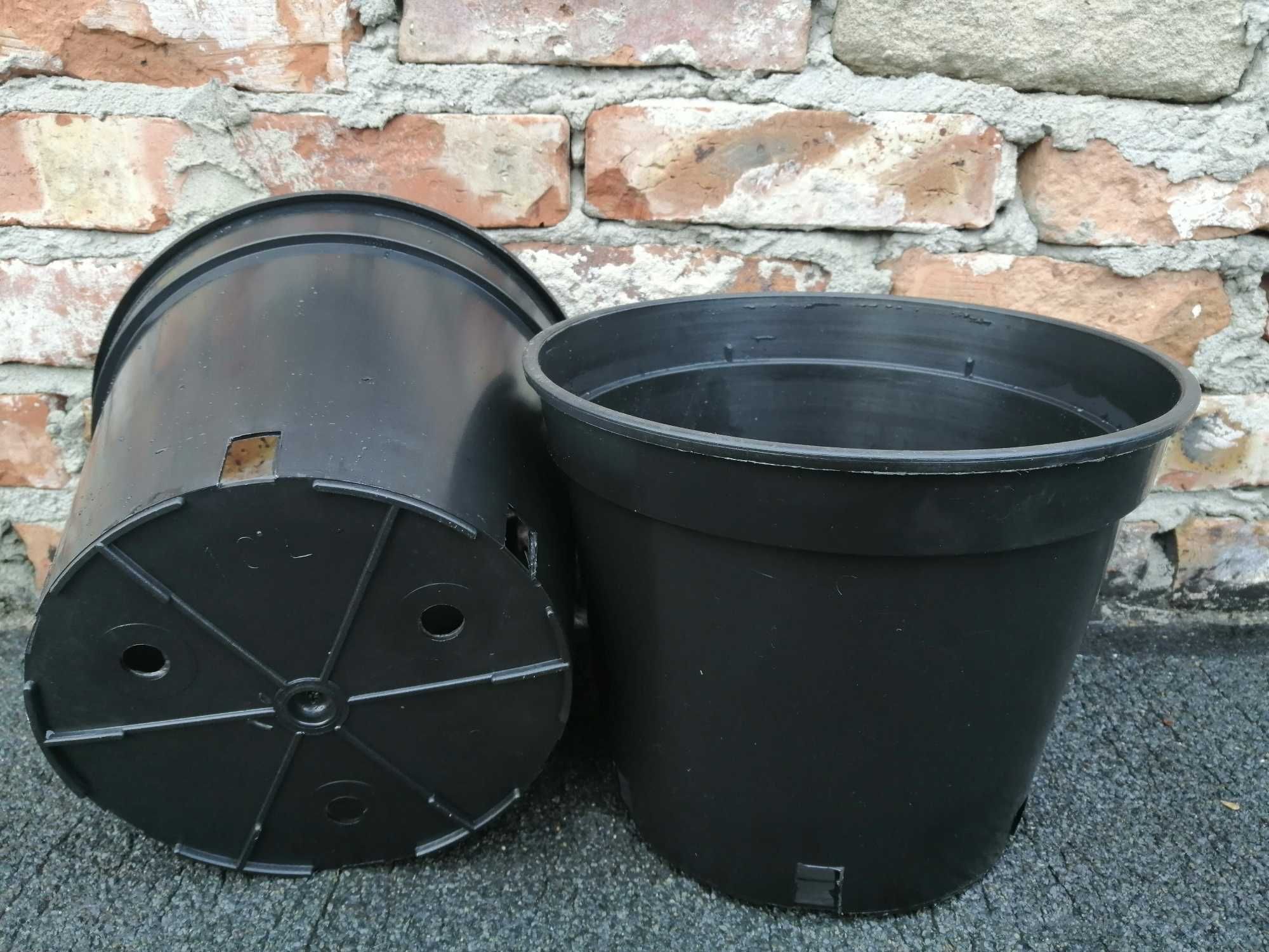 Doniczki produkcyjne 10 L litrów WYSOKIE 29cm 10L GRUBE