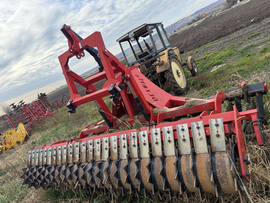 Brona talerzowa 3m z hydropakiem. Ciężki wał packera.