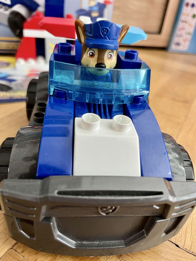 Psi Patrol klocki Mega Bloks Radiowóz Chase’a motor Chase lego