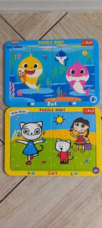 Puzzle baby shark kicia kocia duże elementy