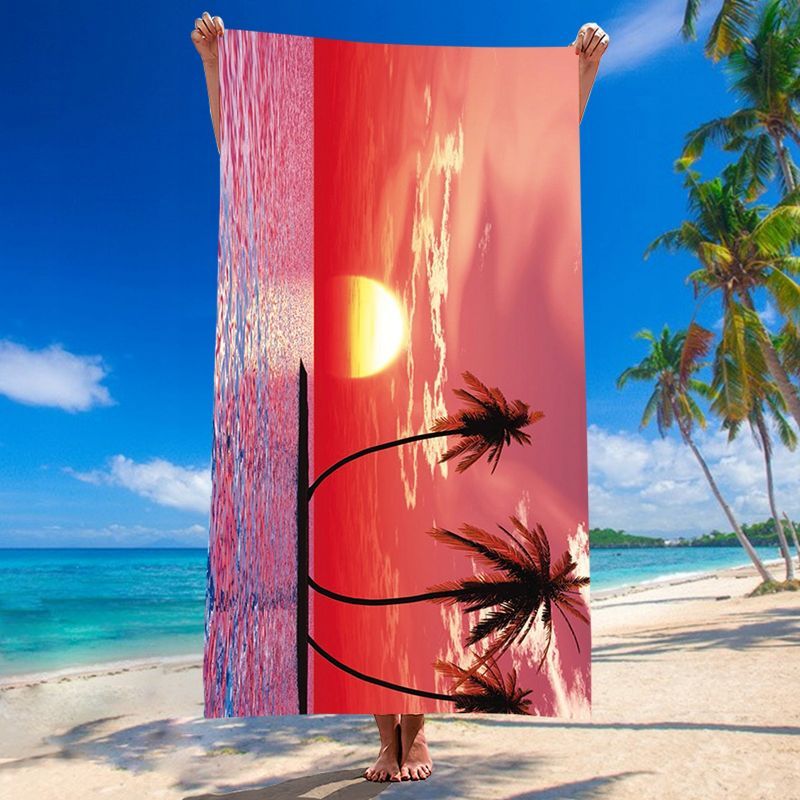 Ręcznik Plażowy Holiday Szybkoschnący Mikrofibra Kolorowy 70x140