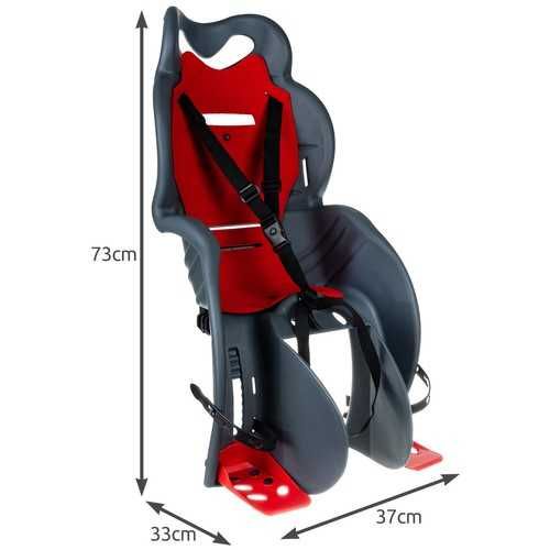 Fotelik dziecięcy  na rower Htp 57142 Sanbas P clamp - szary