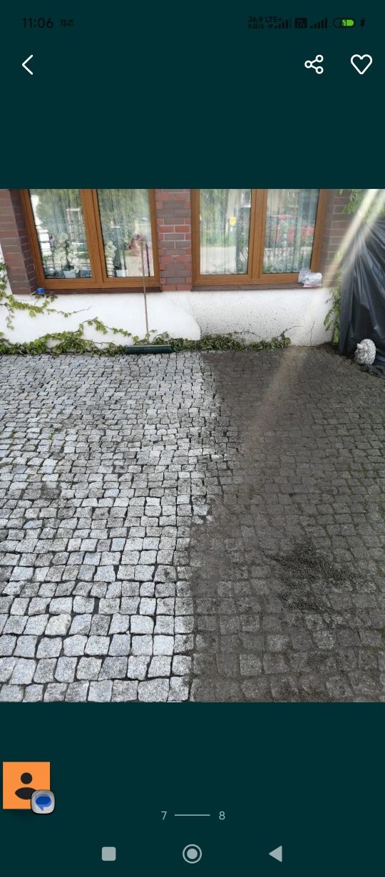 Mycie kostki,elewacji,dachów,przeszkleń itp