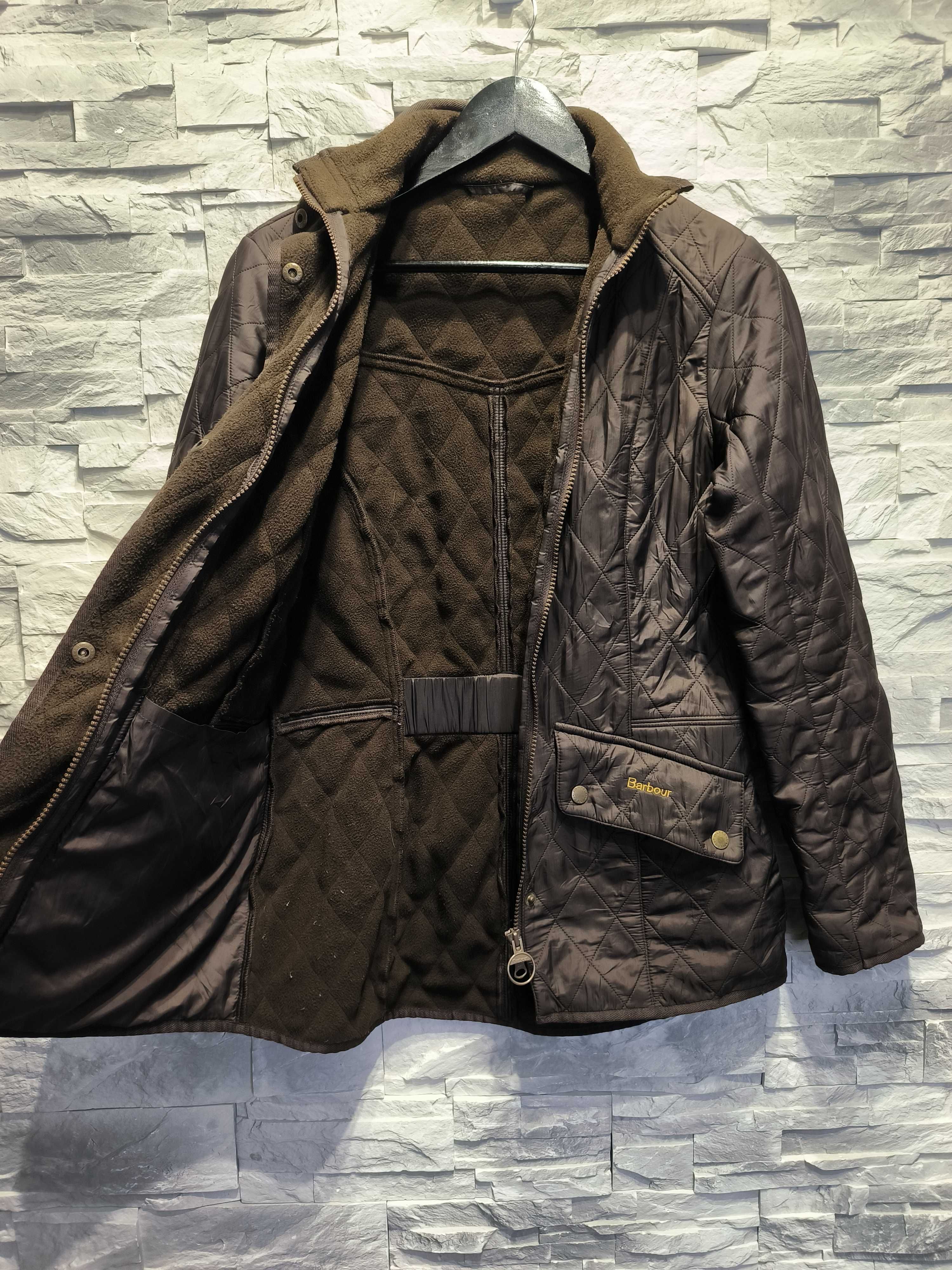 Kurtka Damska Parka Barbour Brązowa Vintage Logo