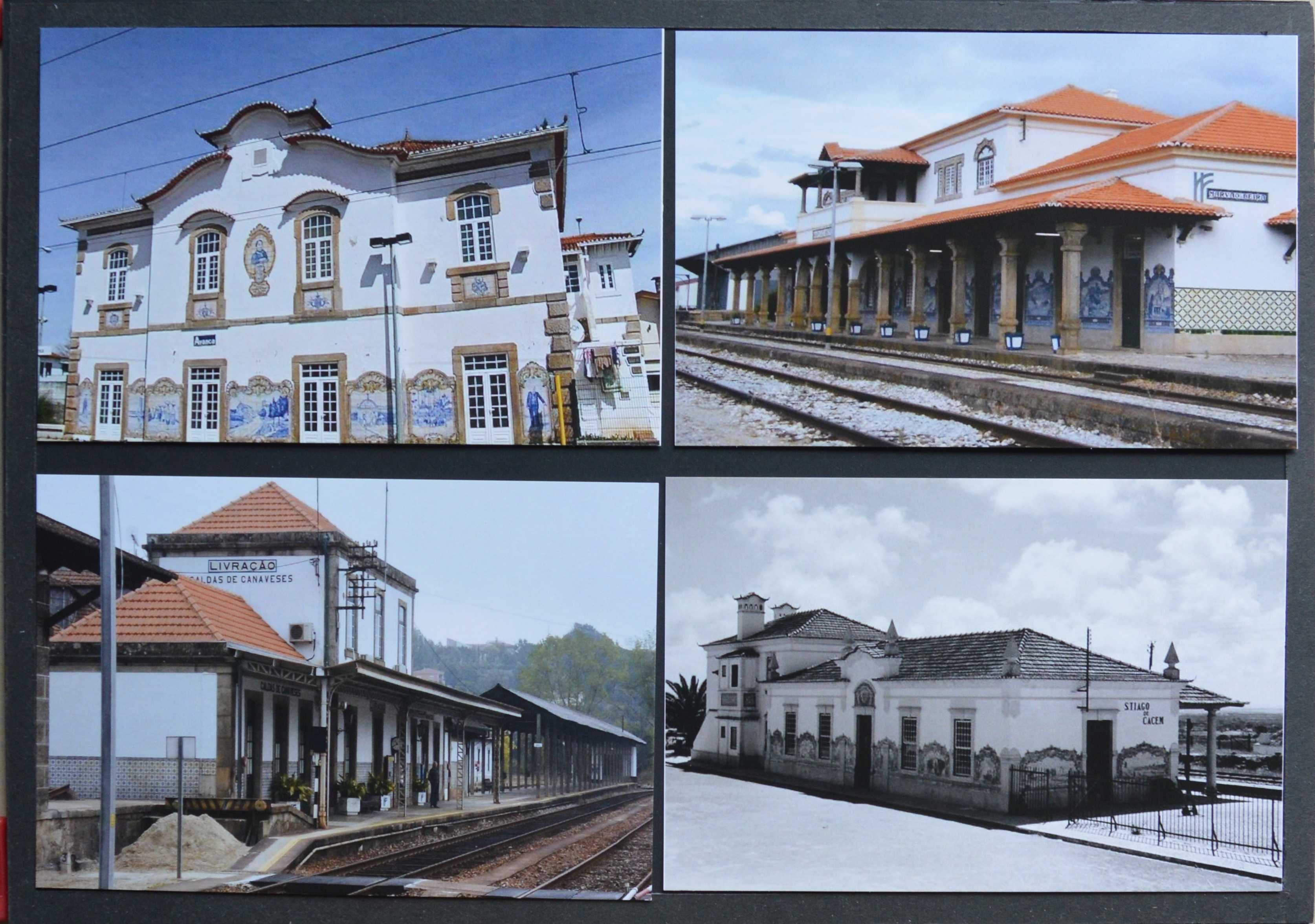 Postais - 8 unidades - estações da CP - olx X10500