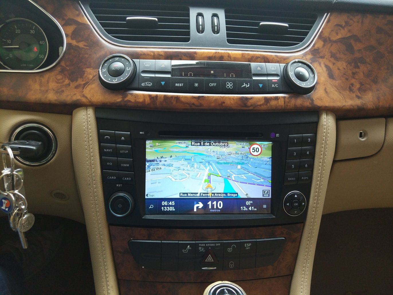 Auto Radio Gps Dvd Bluetooth Mercedes Benz Classe E W211 CLS Android