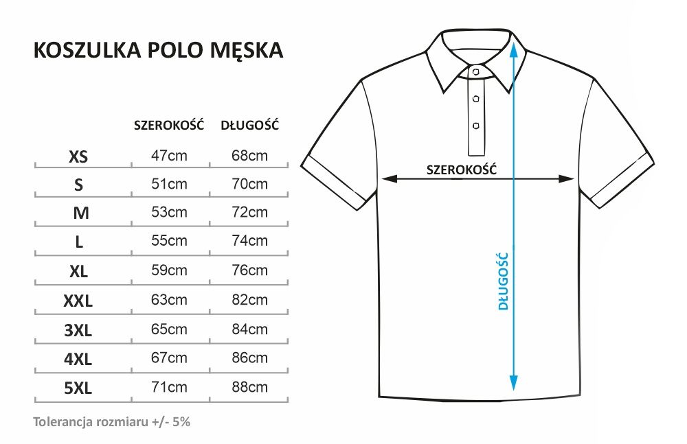 Polska Herb męska koszulka polo z kołnierzykiem 9 rozmiarów 
Dostępne