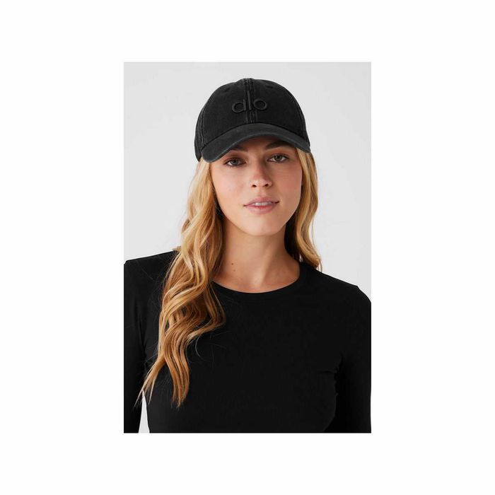 Кепка Alo Yoga Washed Off-Duty Cap Vintage Black