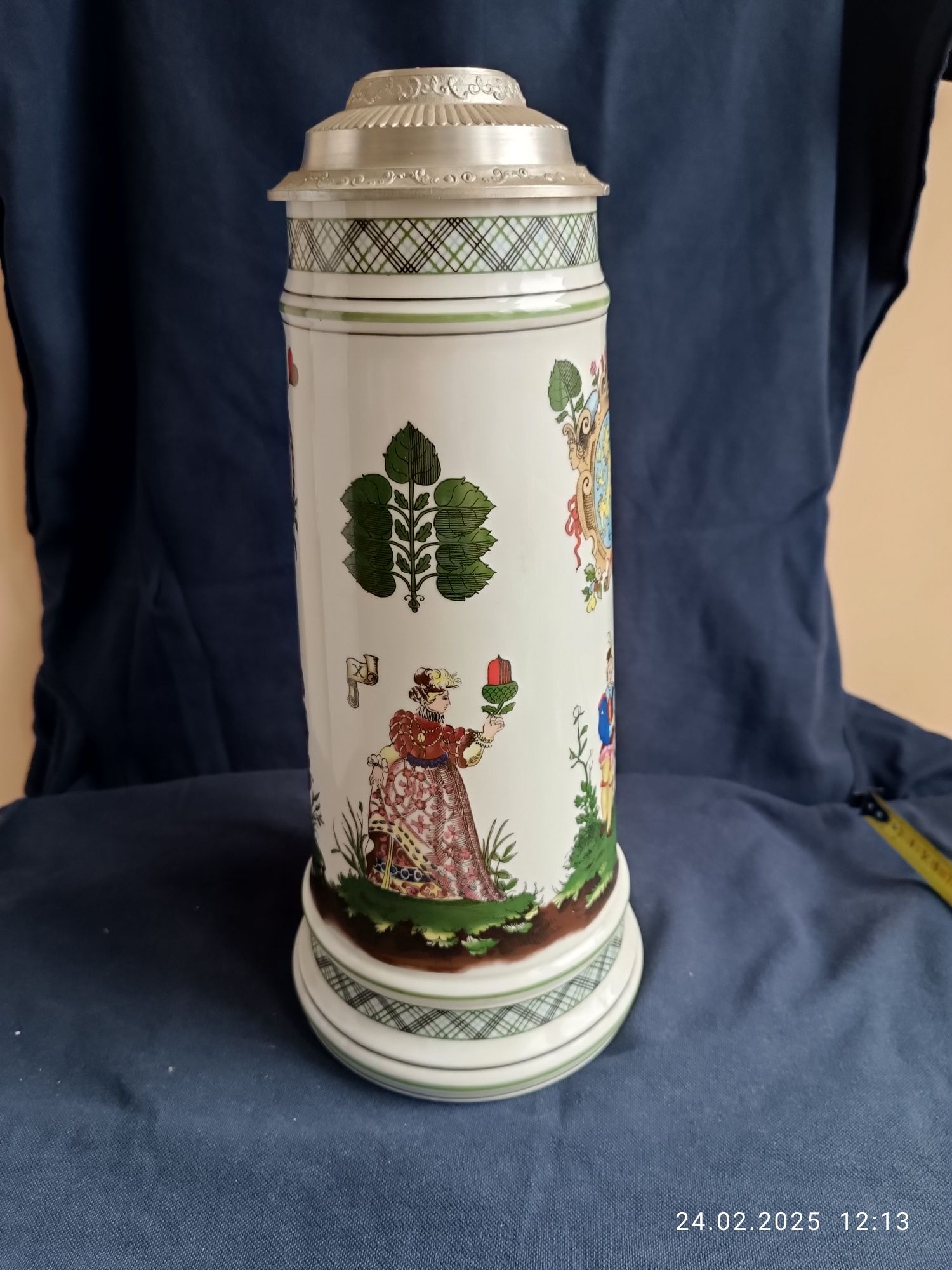 Kufel herbowy kufel rezerwisty porcelana lichte Niemcy porcelana GDR