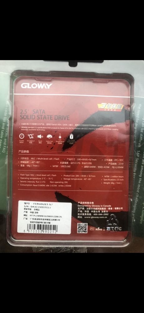 Gloway 60 gb Sata 3 SSD нжмд жесткий диск новый