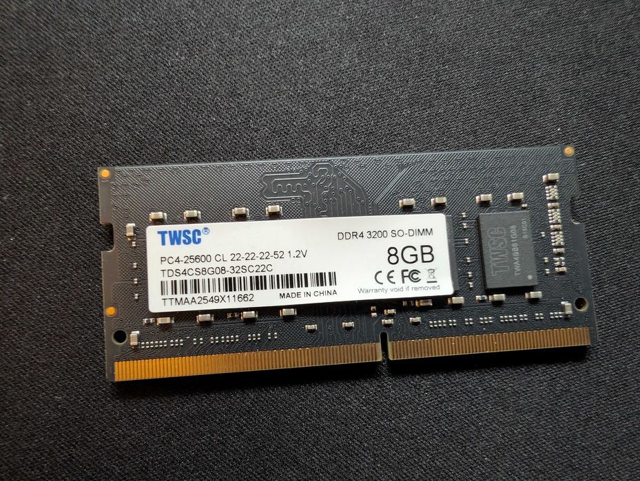Pamięć 8GB RAM DDR4 3200  Sodimm do laptopa Twsc