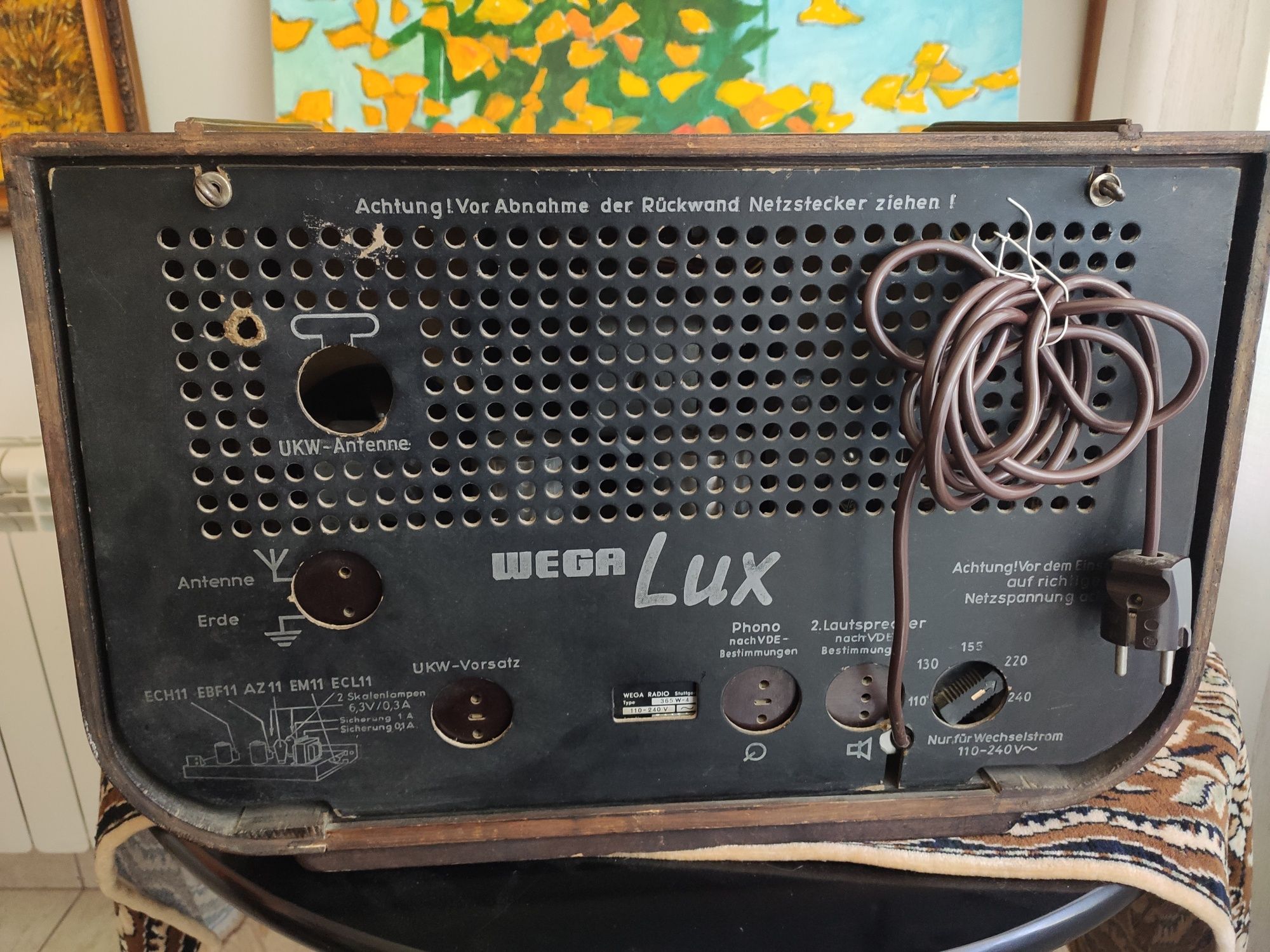 Radio WEGA Lux przestrojone