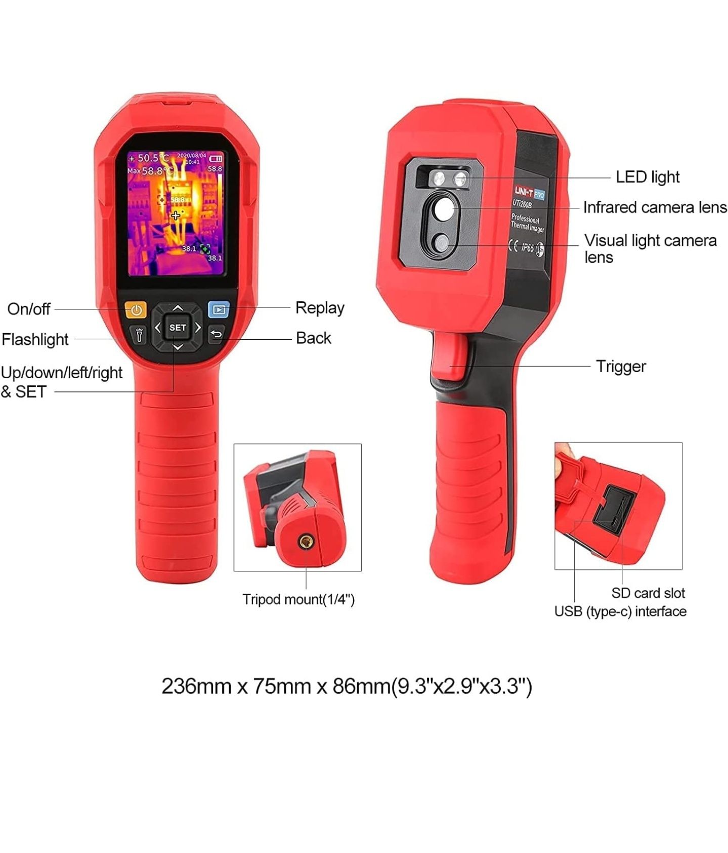 UNI-T UTi85A Câmara térmica NOVO