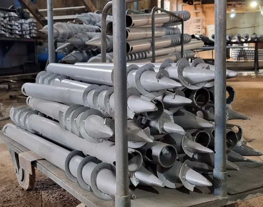 Палі, гвинтові палі, геошуруп, однавіткова паля, сваи