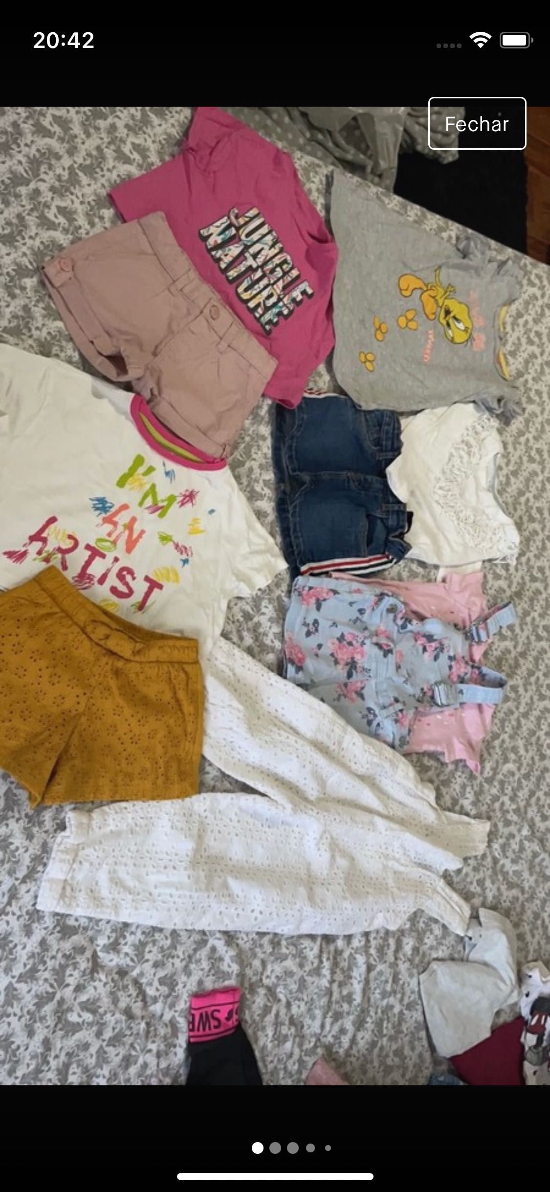 Lote de roupas menina 3 anos