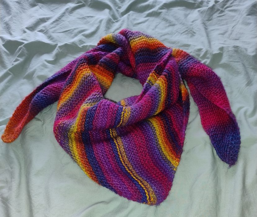 Ciepły szal wełniany chusta