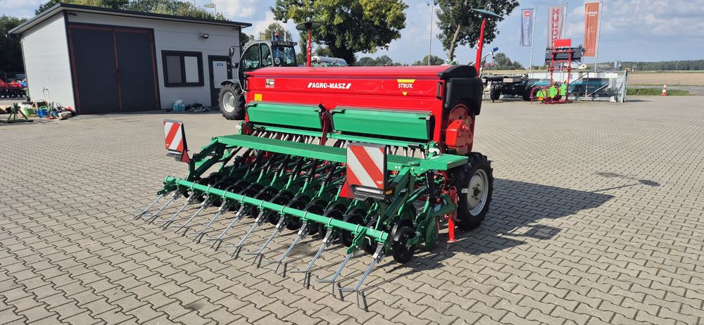 Nowość Siewnik zbożowy SR251 SR271 SR301 stopkowy talerzowy Agro-Masz