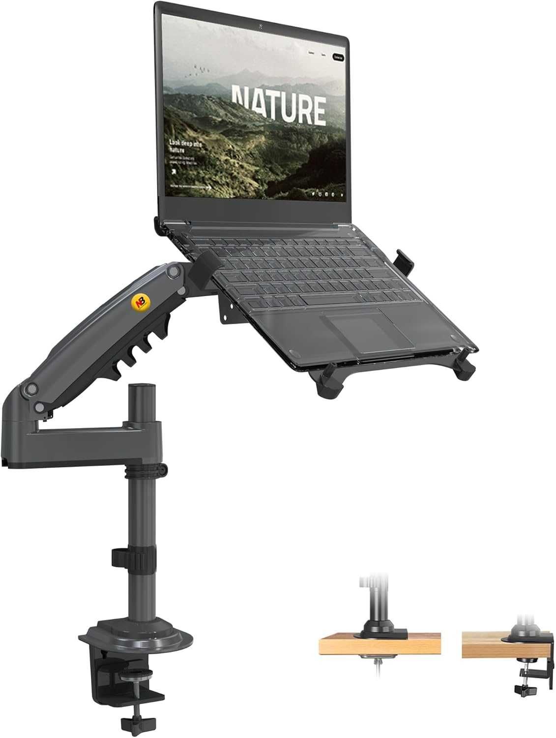 Uchwyt na laptopa z regulowaną tacą na notebook NB North Bayou H100-FP