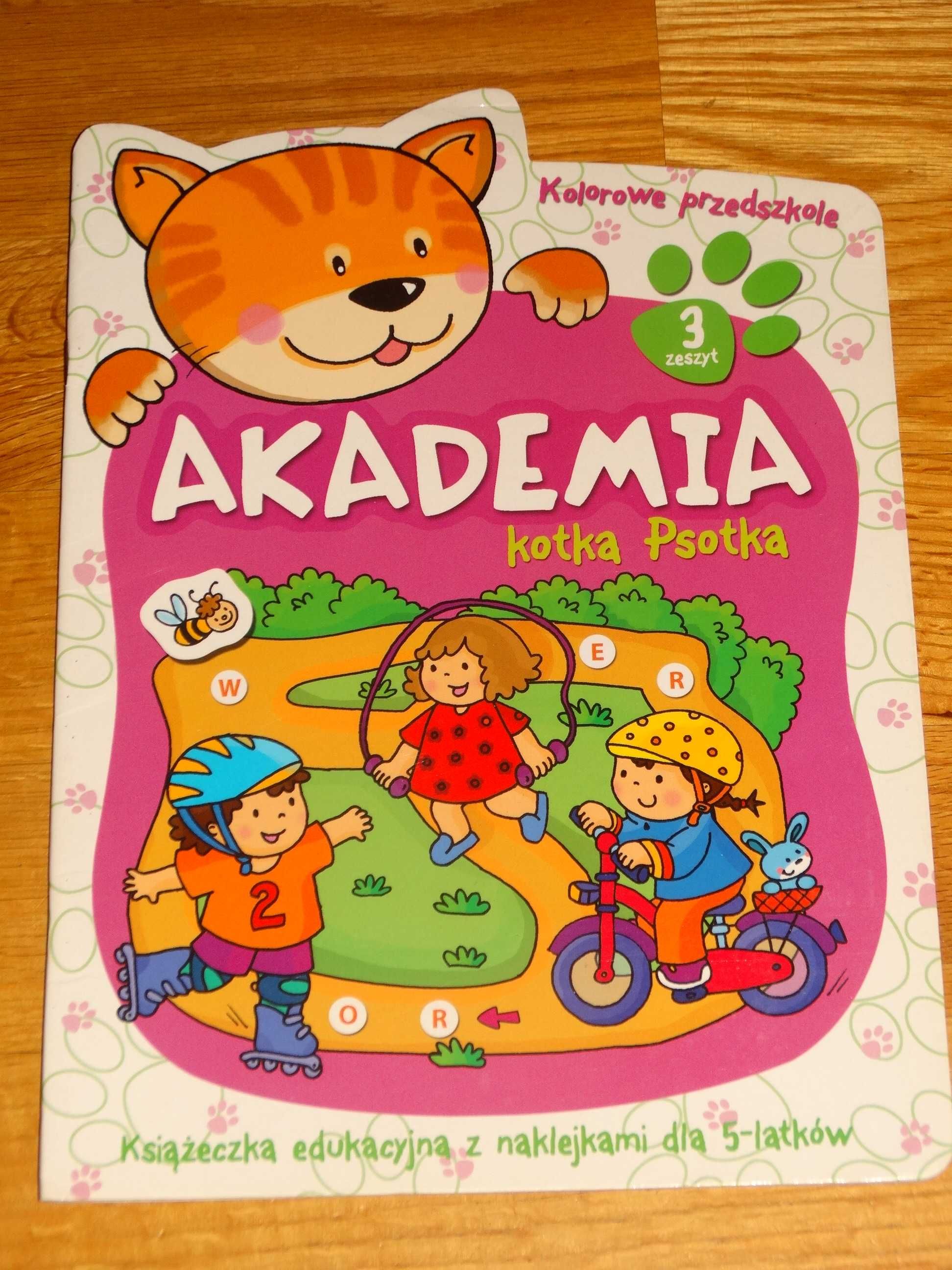 Akademia Kotka Psotka część 3 Książka z naklejkami dla 5-latków