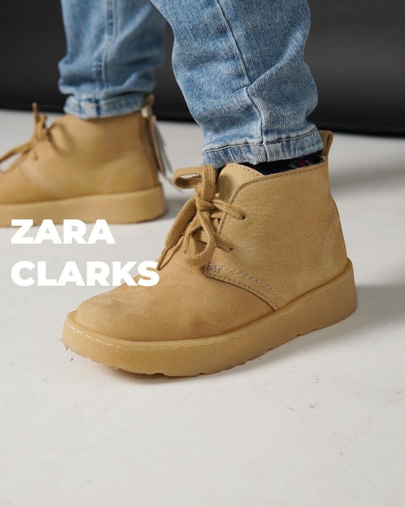 Zara чоботи черевики 32, zara Clark’s ботинки 32