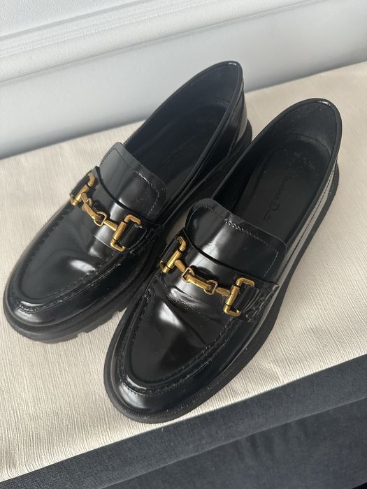 Mokasyny 37 massimo dutti czarne