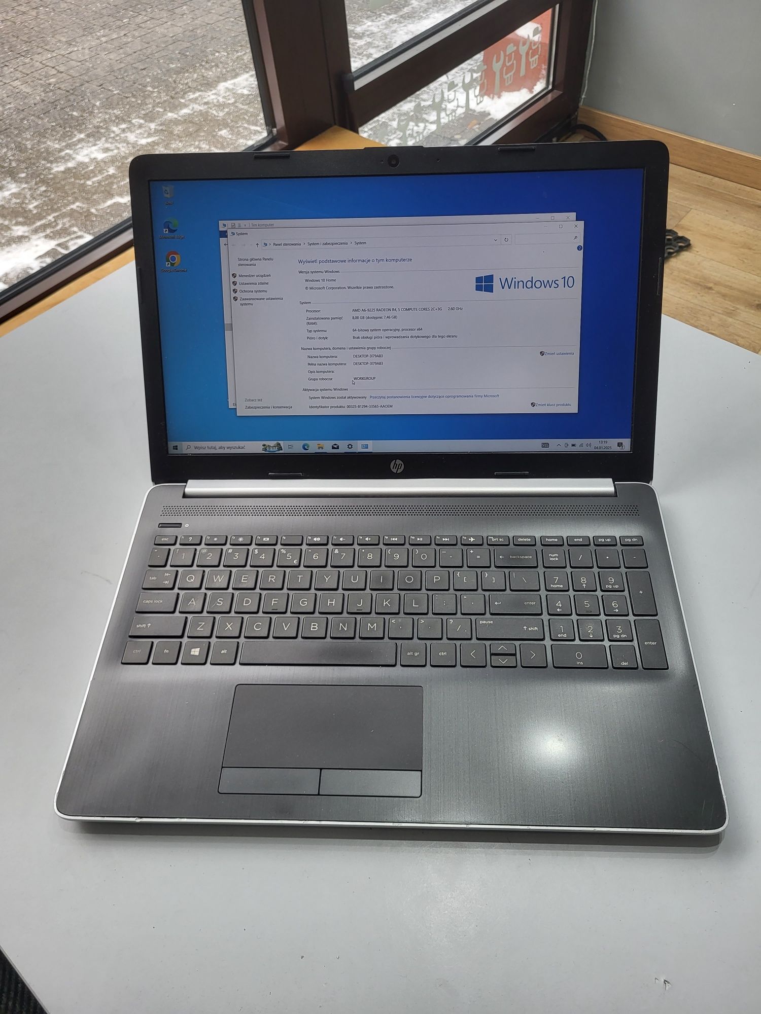 Laptop HP 15-db AMD A6 8Gb SSD 256Gb Win 11