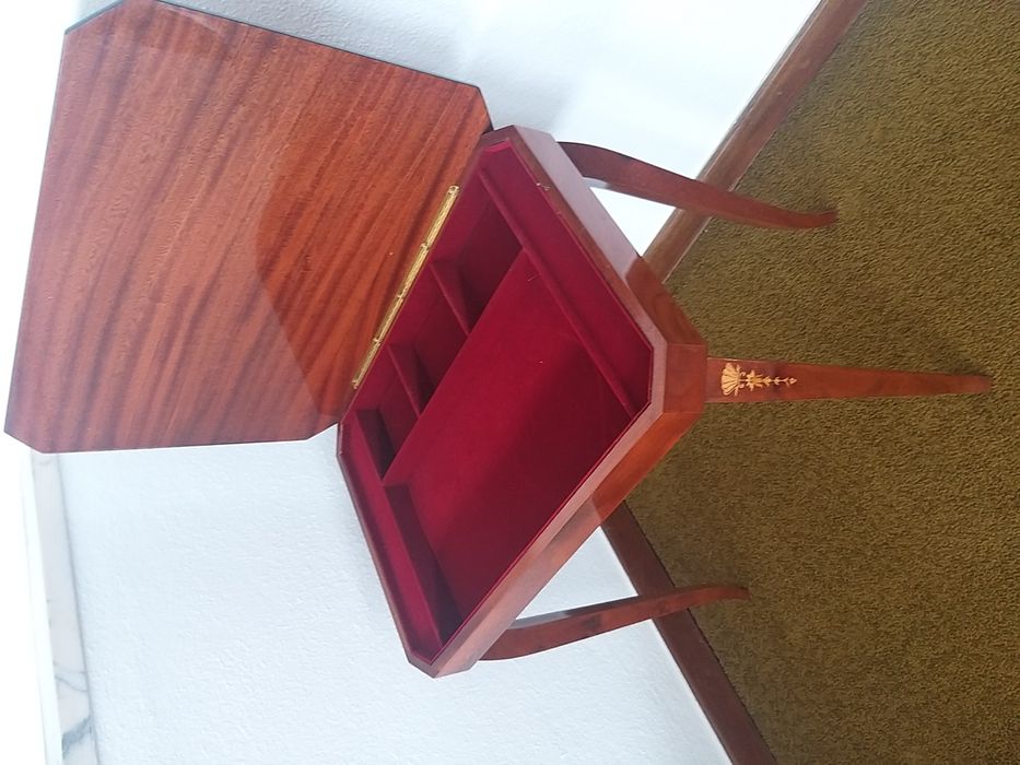 Mesa de Jogo Italiana em madeira nobre com incrustações IMACULADA