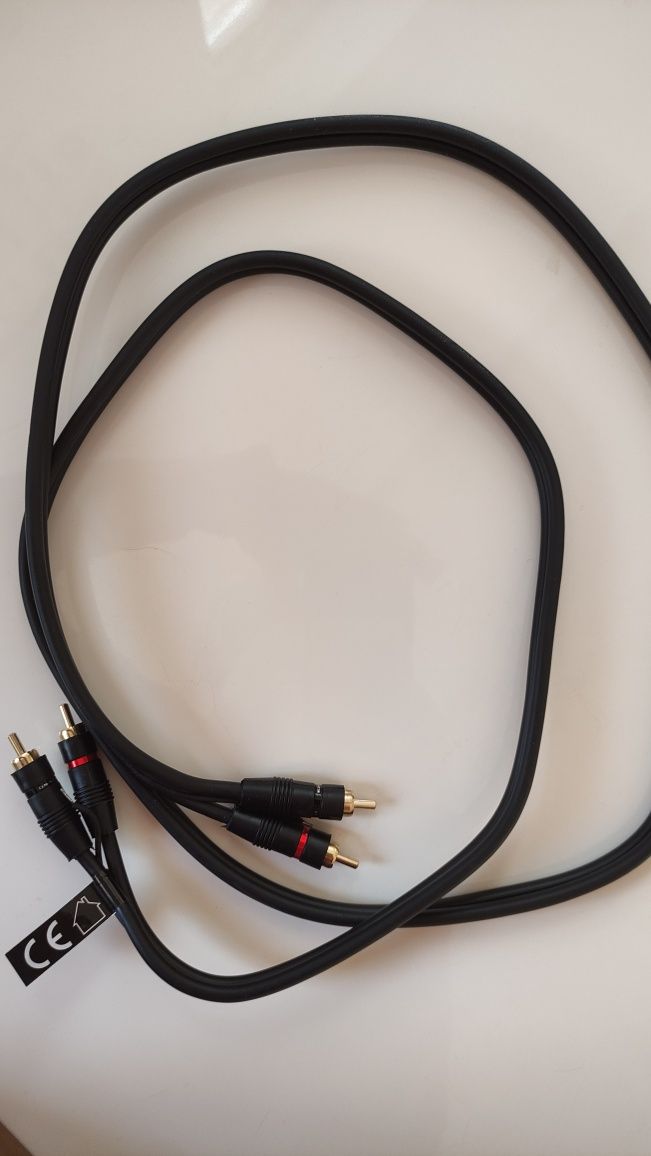 Kabel z przewodem antenowym Monacor AC-150/SW 2x RCA (cinch)-2xRCA 1,5