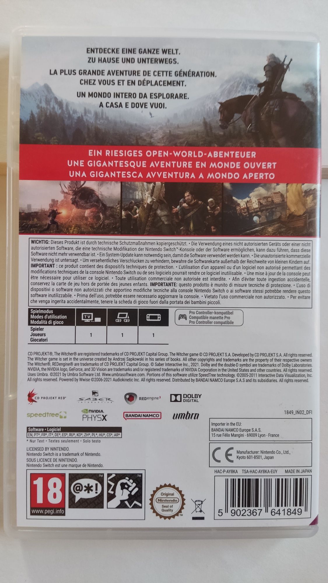 Wiedźmin 3: Dziki gon Nintendo Switch Witcher