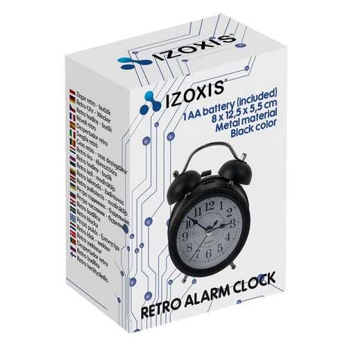 Budzik retro czarny LED – głośny alarm bezgłośny mechanizm loft design