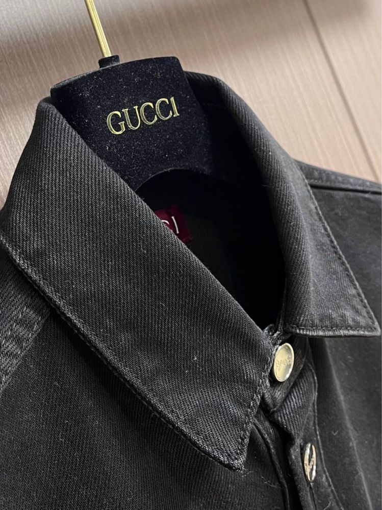 Джинсовая куртка рубашка Gucci original оригинал сорочка чоловіча