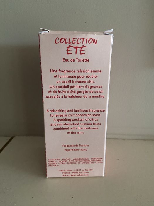 Eau de toilette Collection Ete