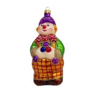Ёлочная игрушка, клоун.