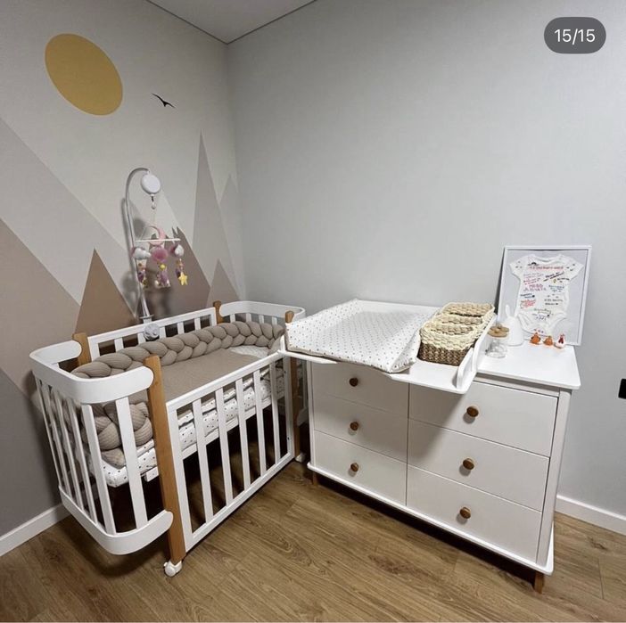 Ліжечко-трансформер “Мама Вколихала” 0–7 років (повний комплект)