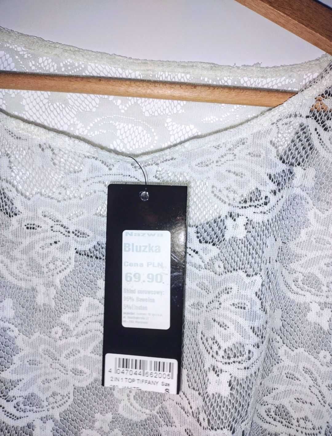 NOWA szara sukienka tunika z bolerkiem Forever 18 koronka 34 XS / 36 S
