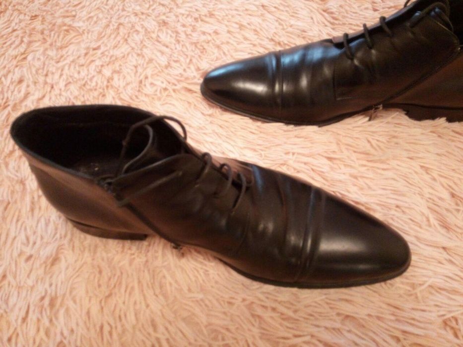 Кожаные демисезонные мужские ботинки