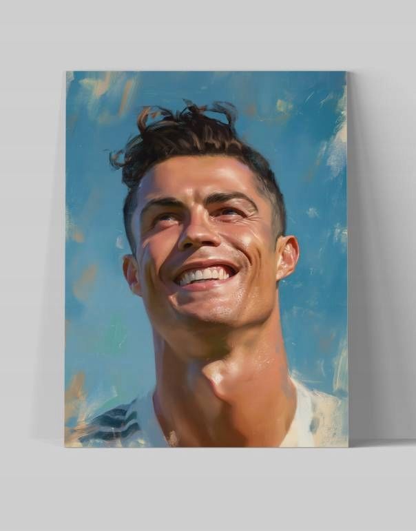 Obraz na płótnie Cristiano Ronaldo - nowoczesny portret 30x40 cm