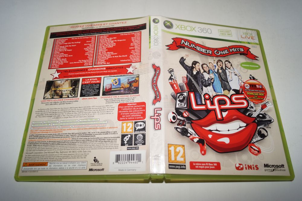 Gra Lips Number One Hits Microsoft X360
