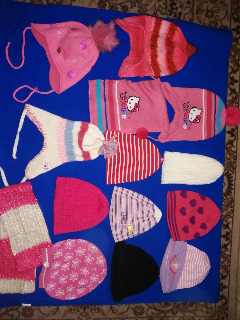 Czapka, szalik, rękawiczki dla dziewczynki 3 - 7 lat