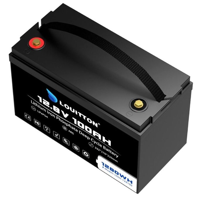 Акумулятор для ДБЖ/інвертора Louitton LiFePO4 12.8V 100Ah. Гарантія!