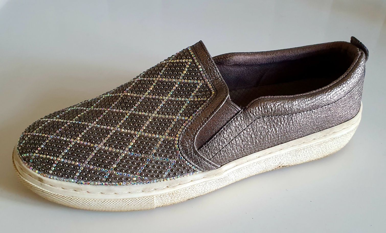 SKECHERS roz. 37.5 wkładka 24.5 cm slippers pięknie zdobione