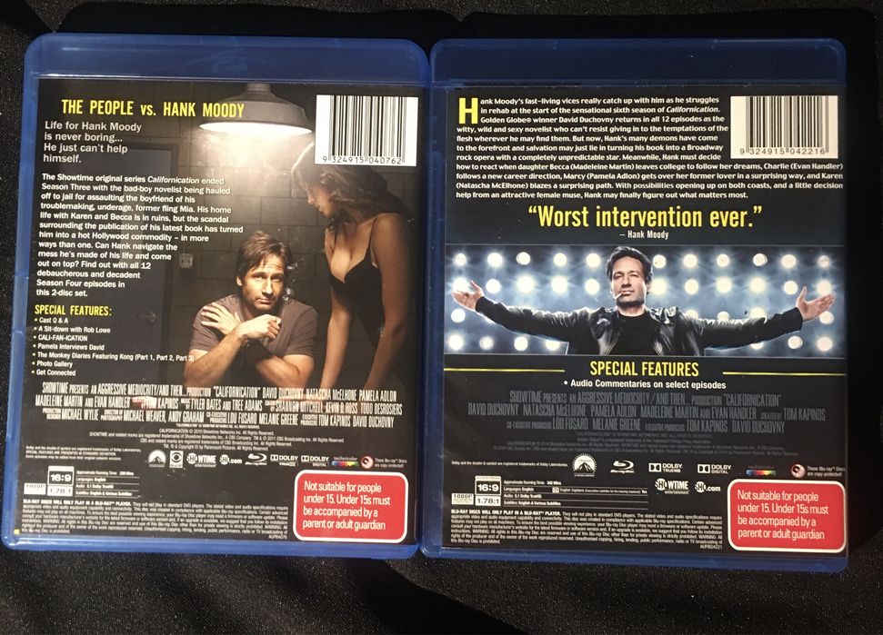 Californication completa Bluray e DVD