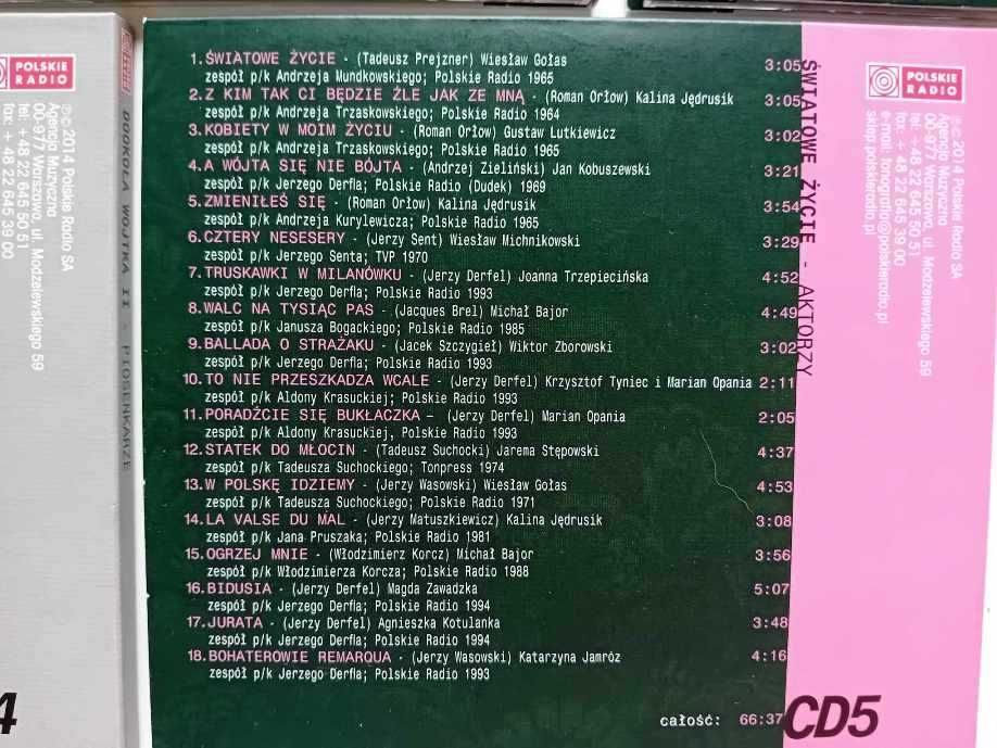 5 płyt CD Wojciech Młynarski - Prawie całość