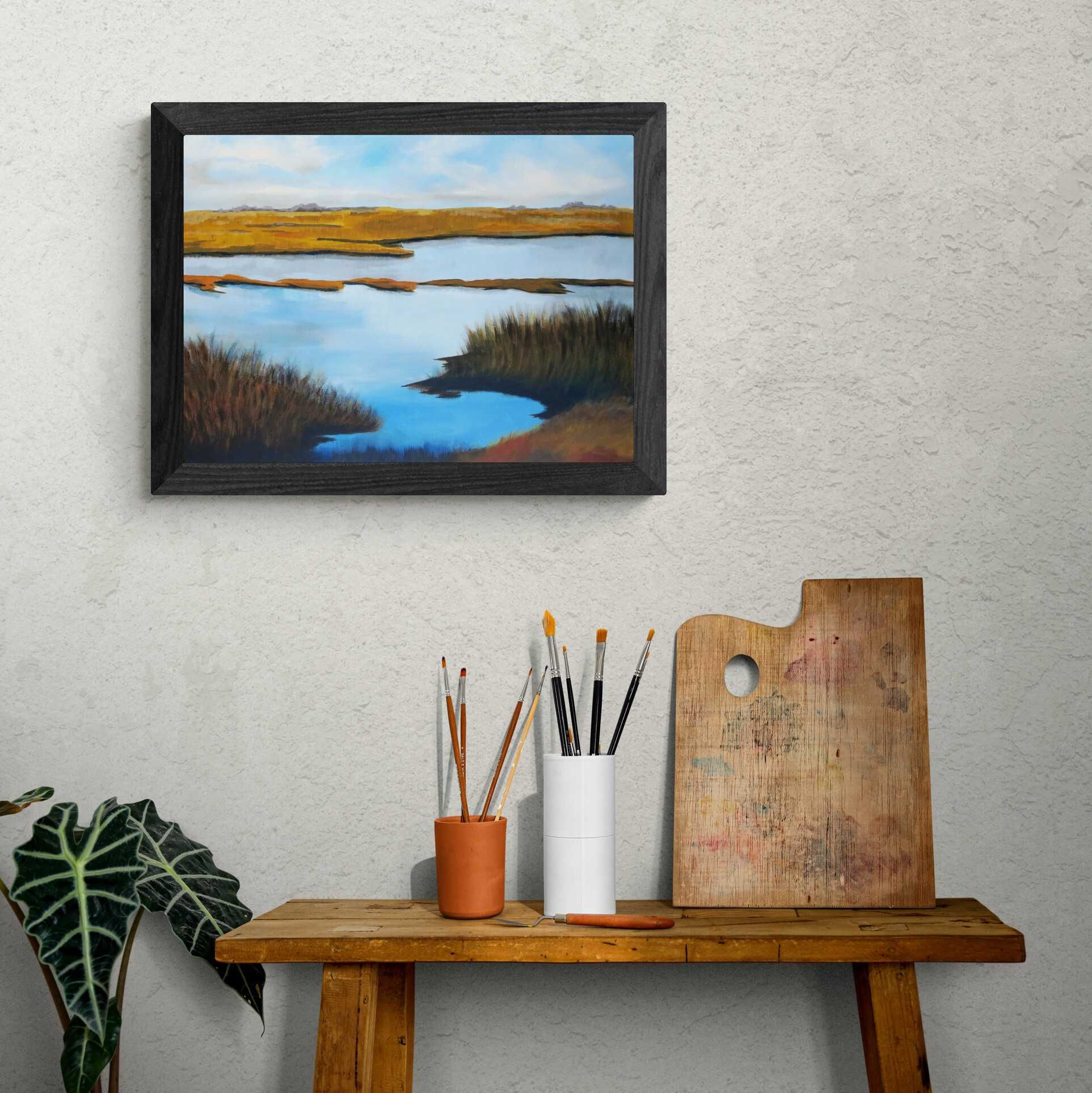 Ręcznie malowany obraz 40x55 pejzaż