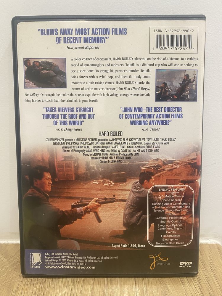 Filme Dvd Hard Boiled - John Woo