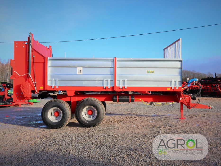 Rozrzutnik obornika 8 ton wałki 4x pion Roltrans Helios 2x pion zasuwa