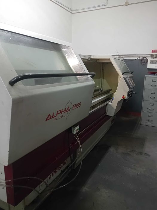 Torno CNC Harrison Alpha 550S 2 metros entre pontos.  Arvore 100mm.