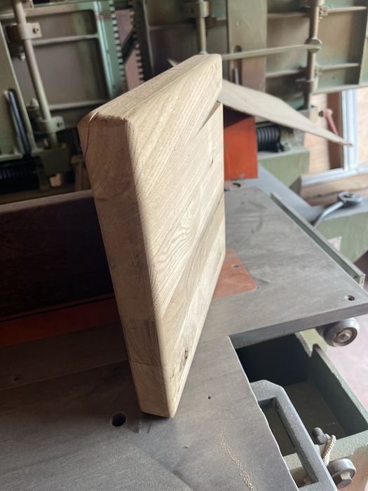 6 Tampos de madeira de castanho maciça 28x28x4