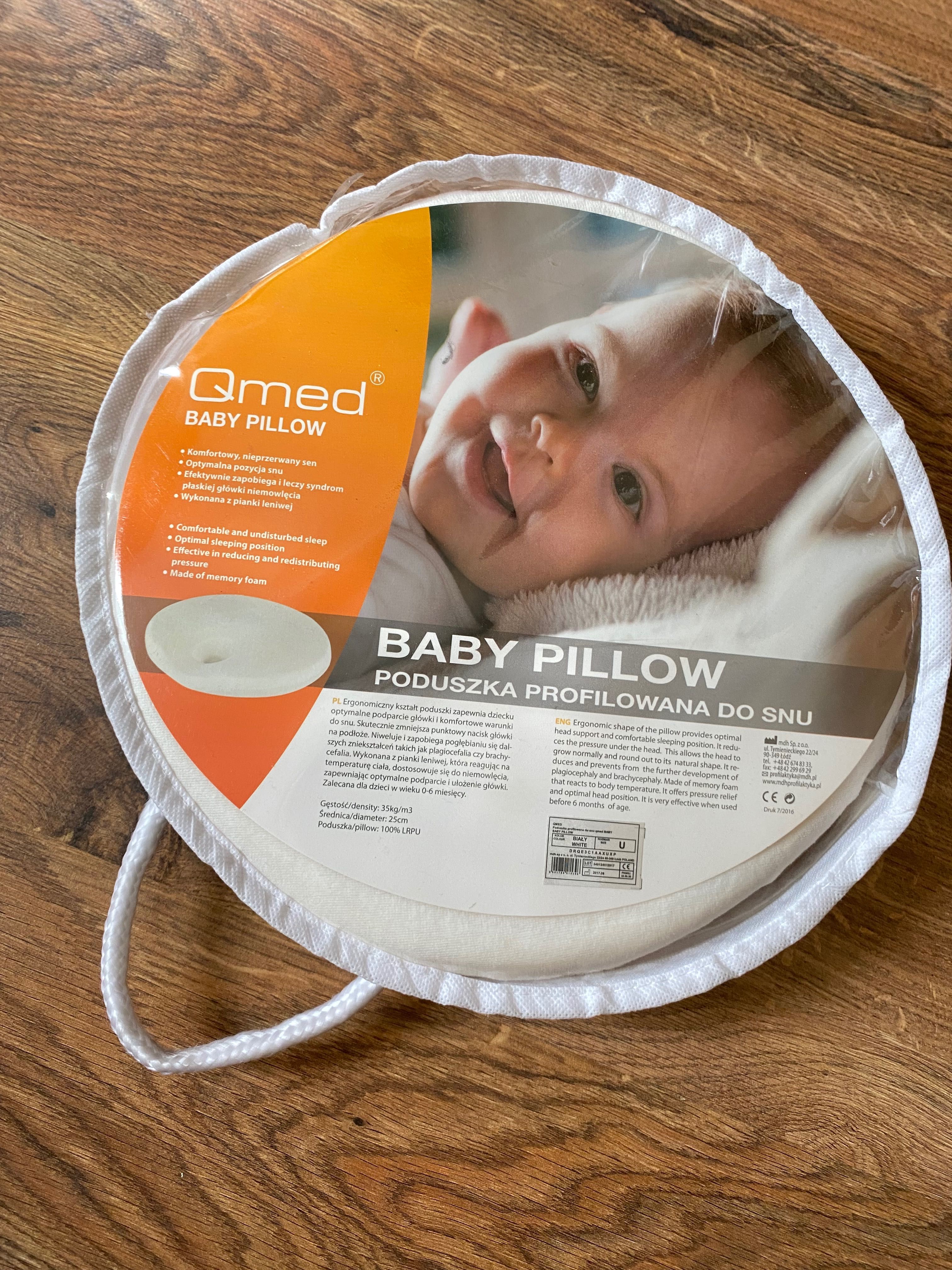 Qmed baby pillow poduszka ortopedyczna dla niemowląt