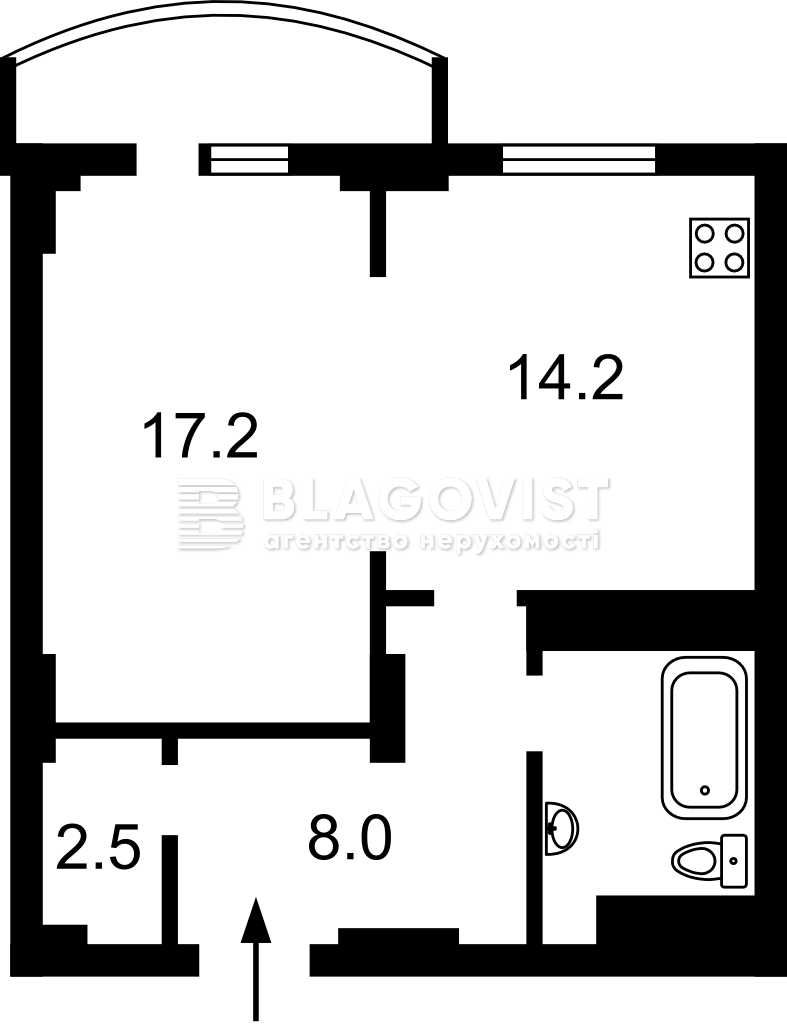 1к квартира з ремонтом. Голосіївський р-н. 50м2. Ст.м. "Деміївська".